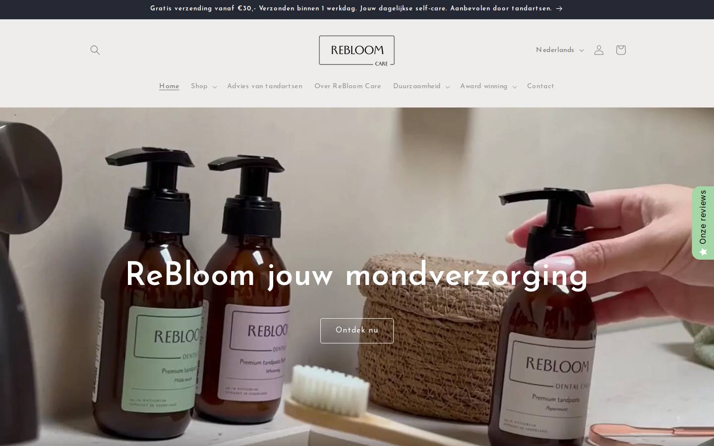 rebloomcare.com homepage screenshot
