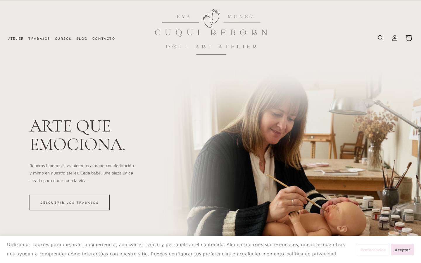 reborncuqui.com homepage screenshot