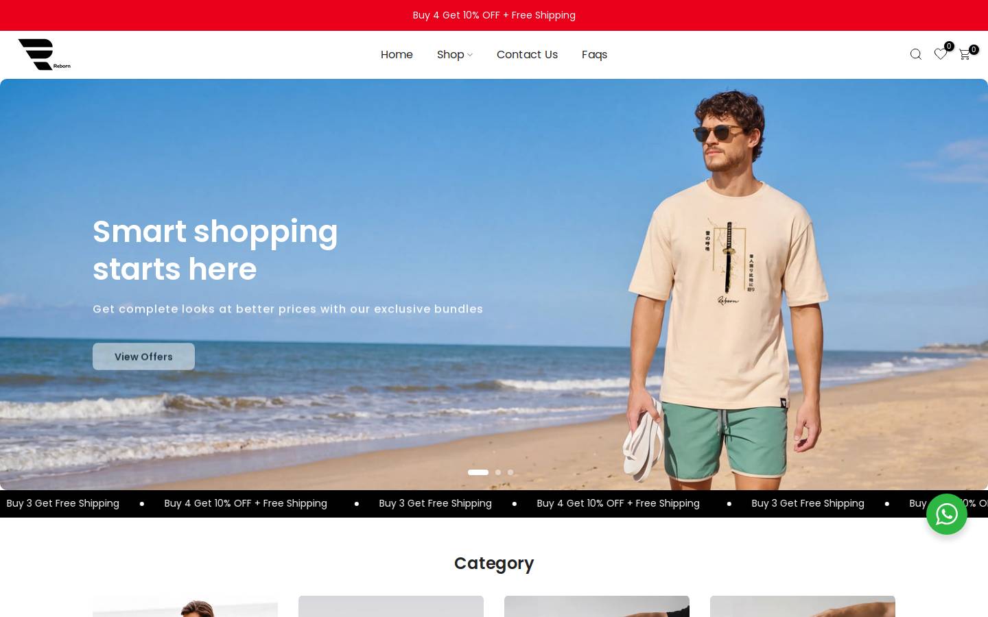 rebornegypt.com homepage screenshot
