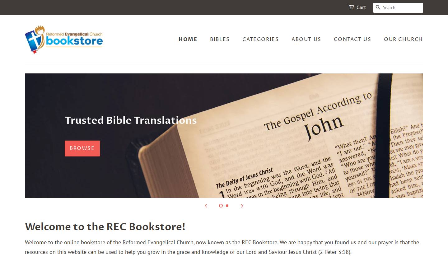 recbookstorett.com homepage screenshot