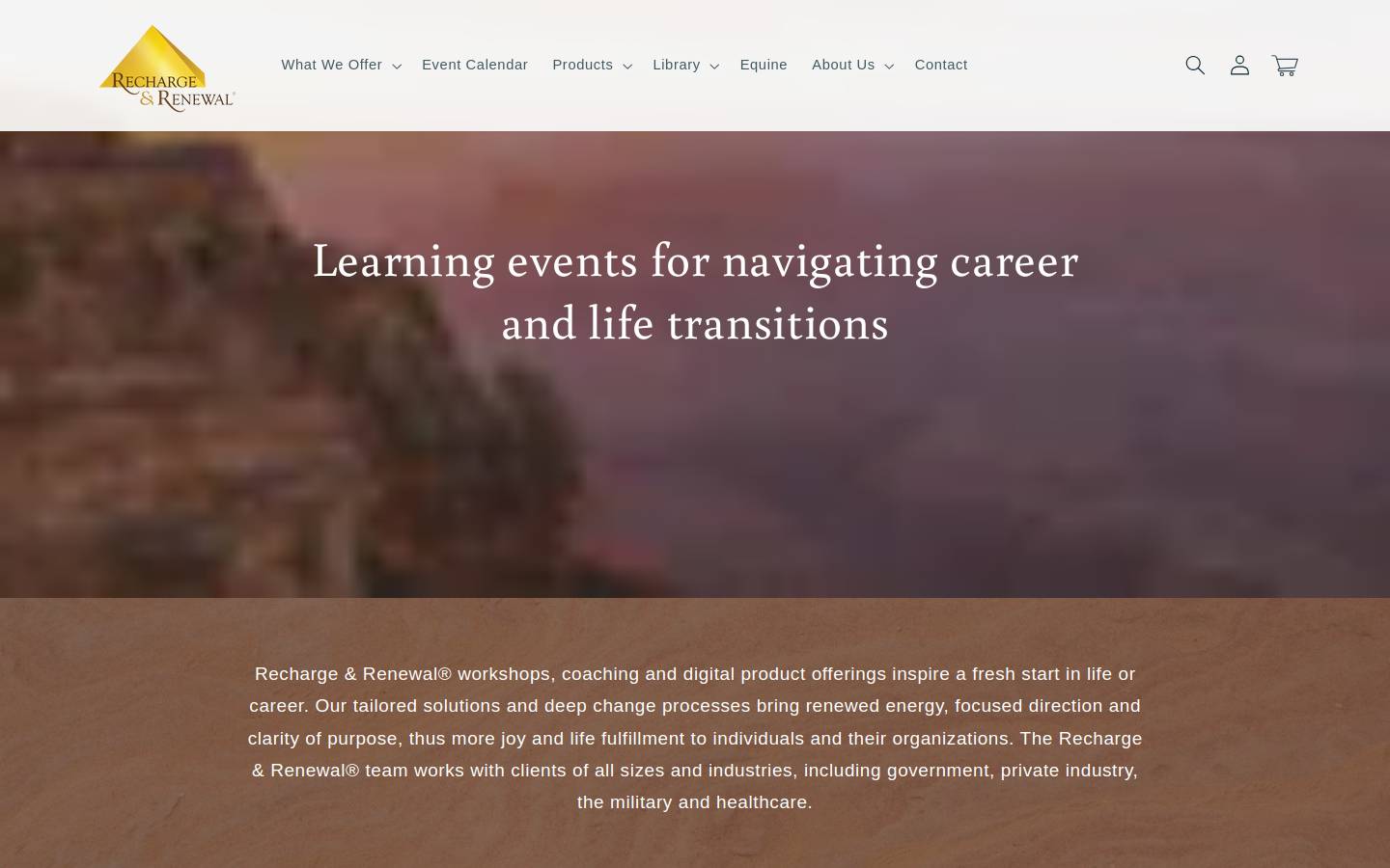 rechargerenewal.com homepage screenshot