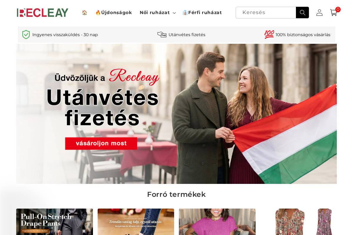 Recleay homepage screenshot