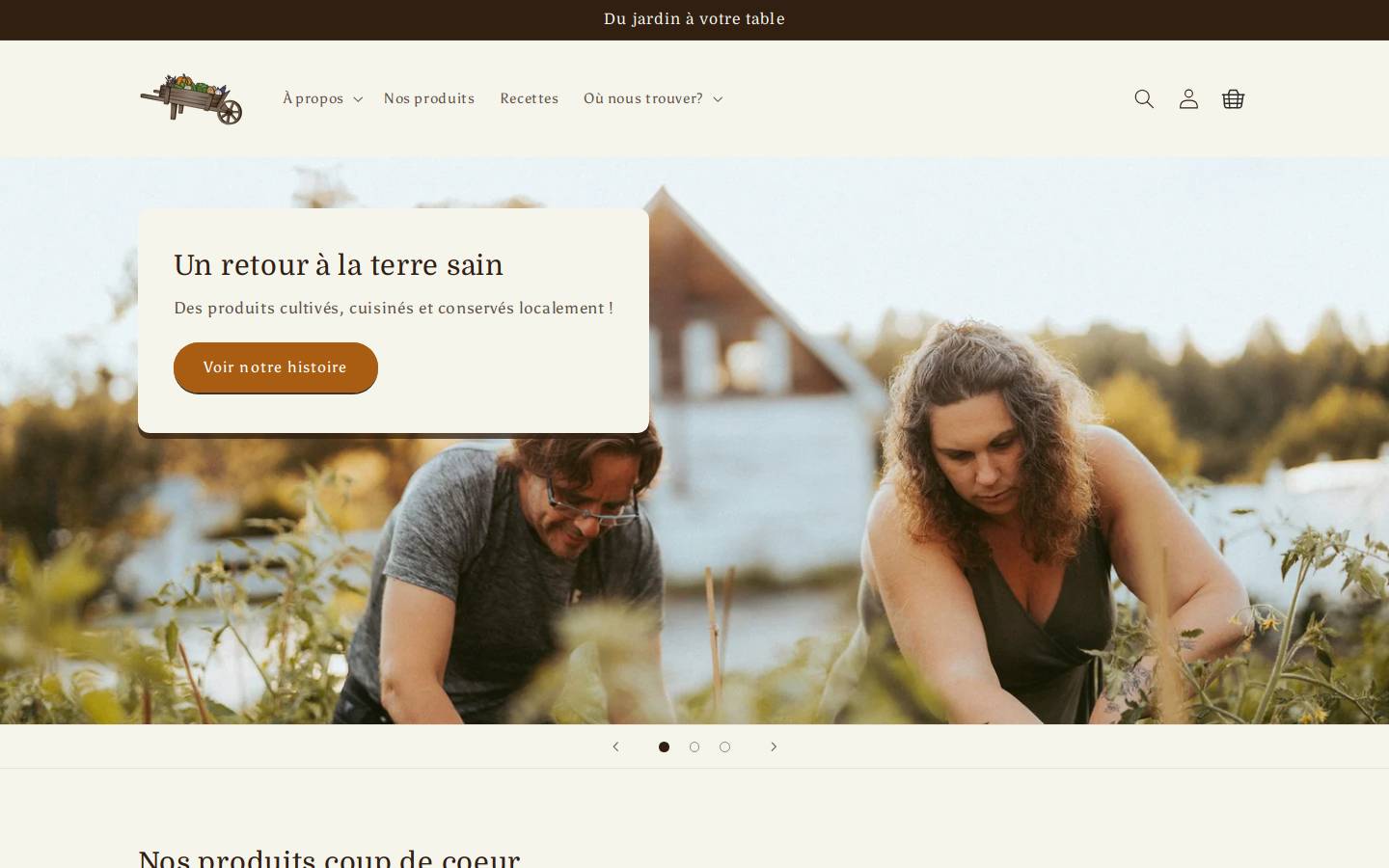 recoltesdesamhain.com homepage screenshot