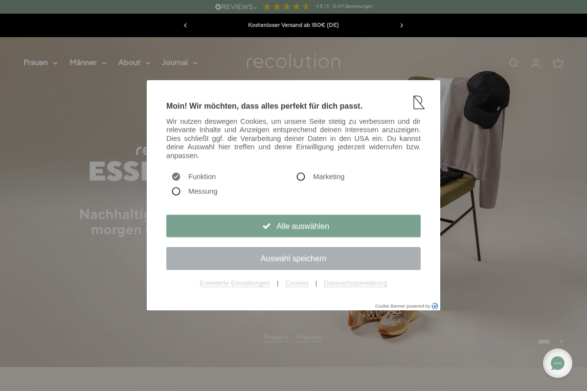 recolution.de homepage screenshot