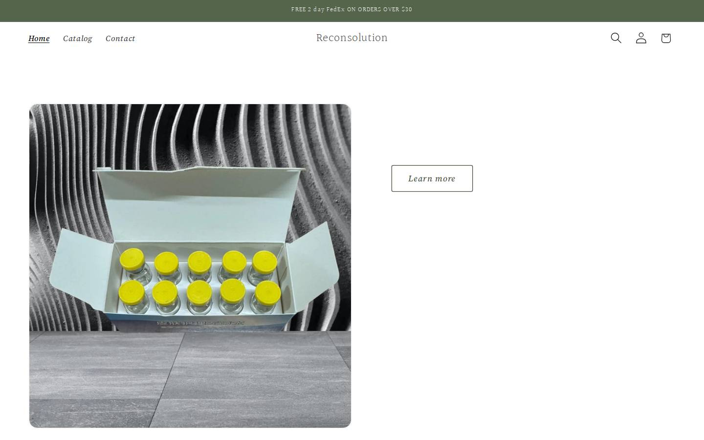 reconsolution.com homepage screenshot