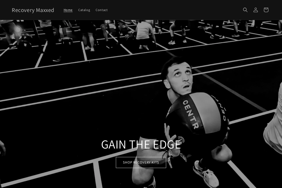 Recovery Maxxed homepage screenshot