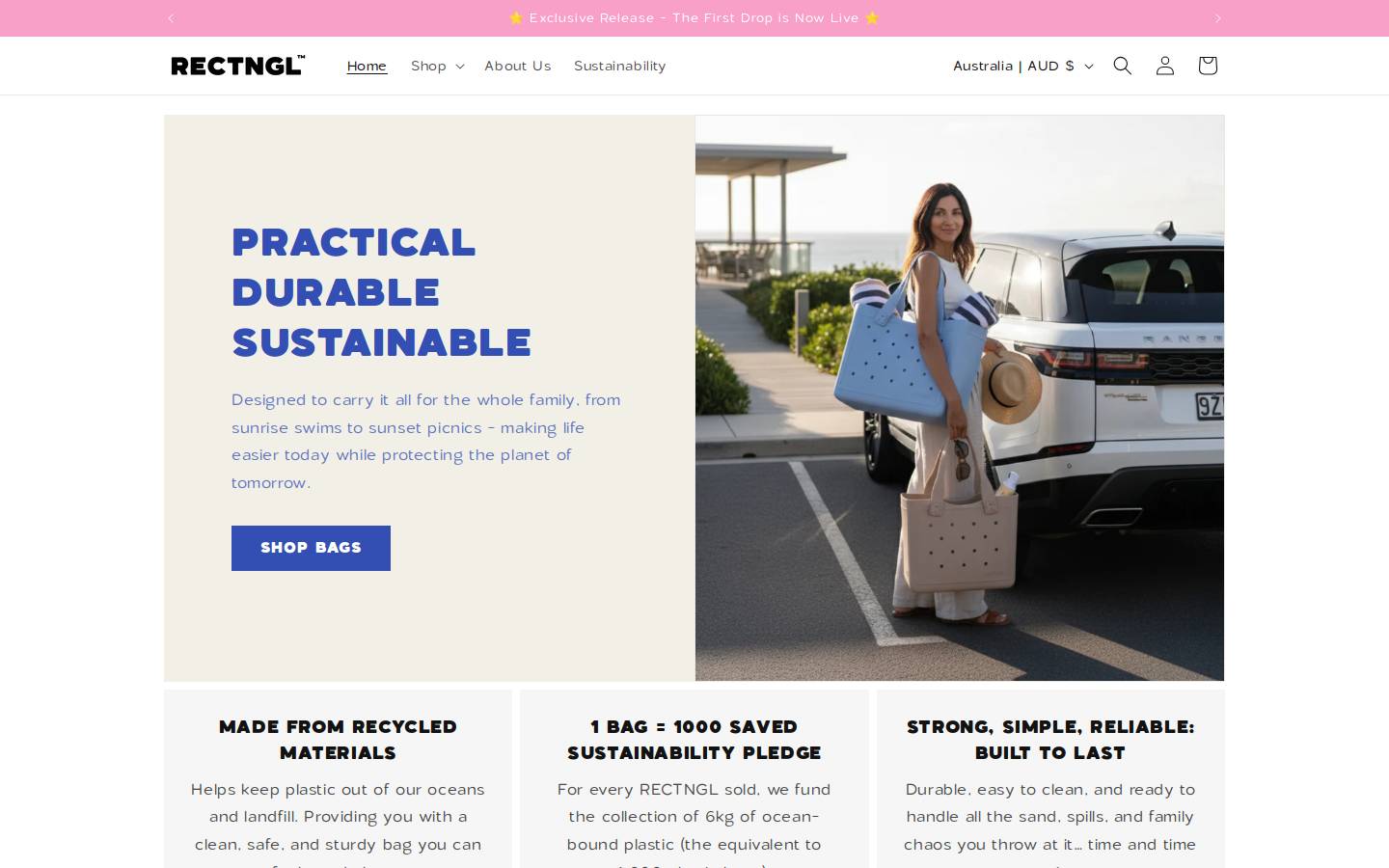 rectngl.co.nz homepage screenshot
