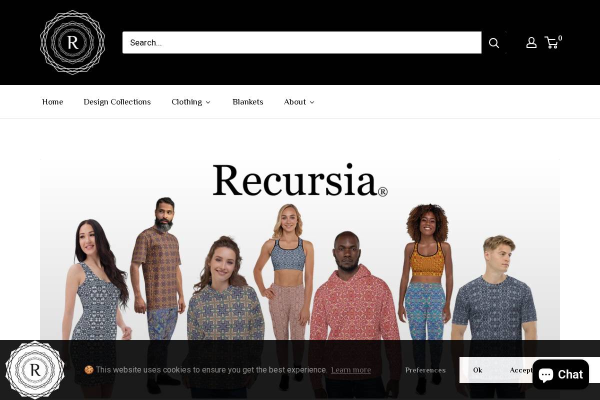 recursia.shop homepage screenshot
