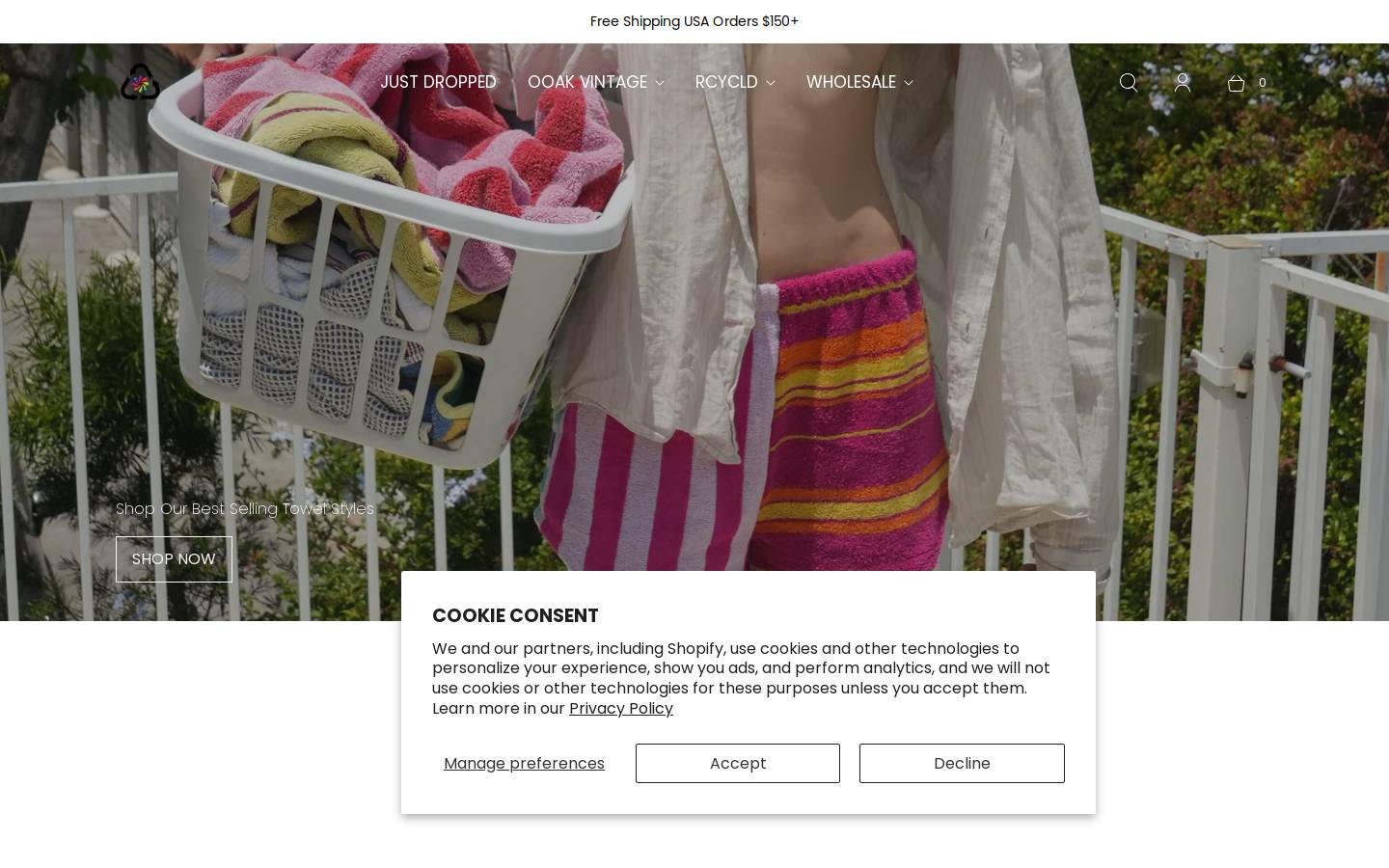 recycled.clothing homepage screenshot