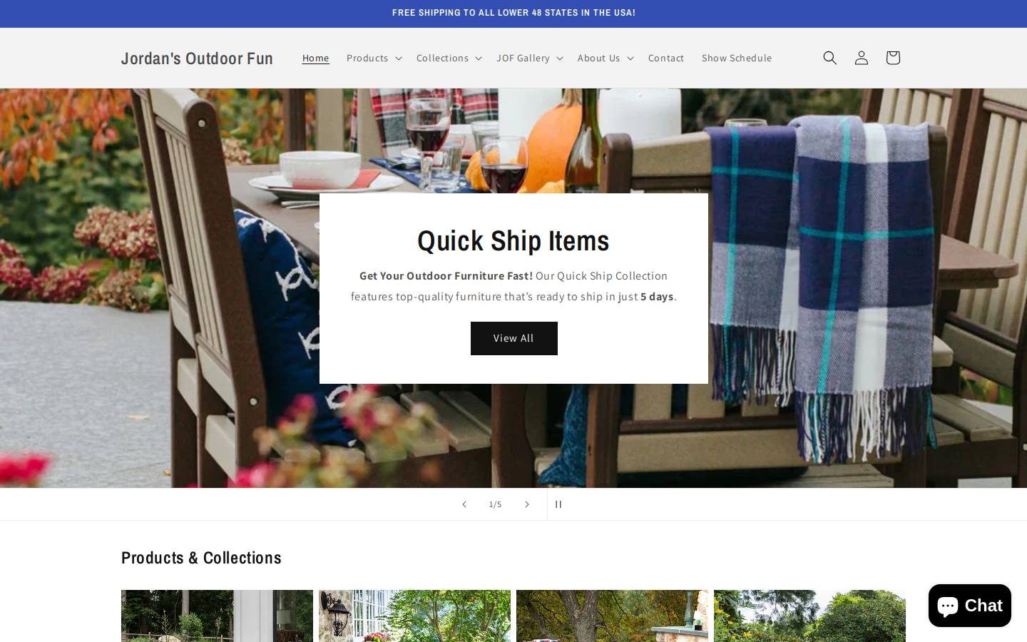 recycledplasticchairs.com homepage screenshot