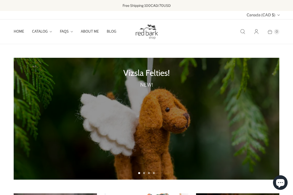 redbarkshop.com homepage screenshot