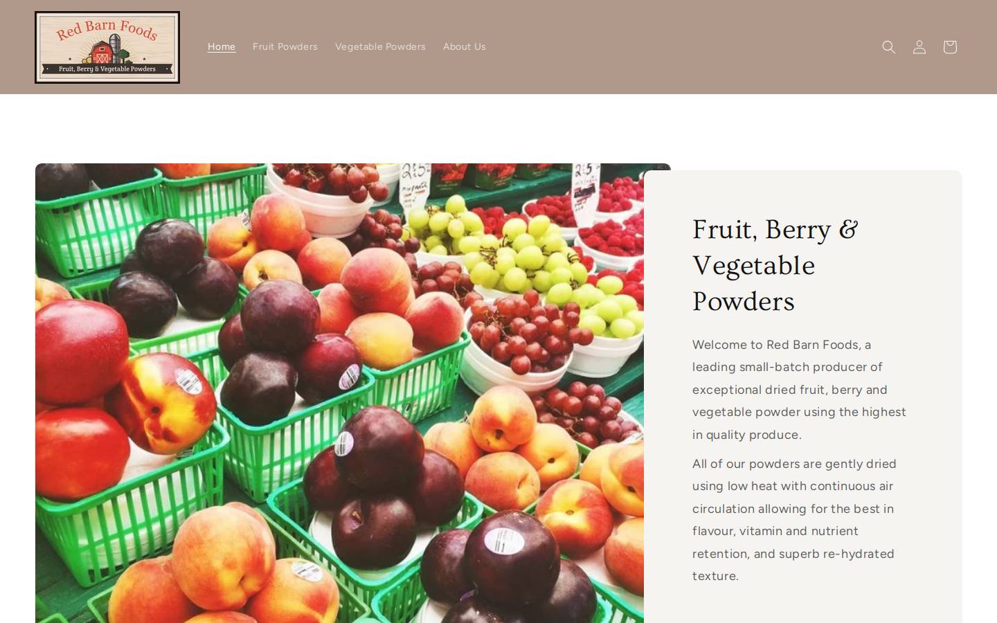 redbarnfoods.ca homepage screenshot