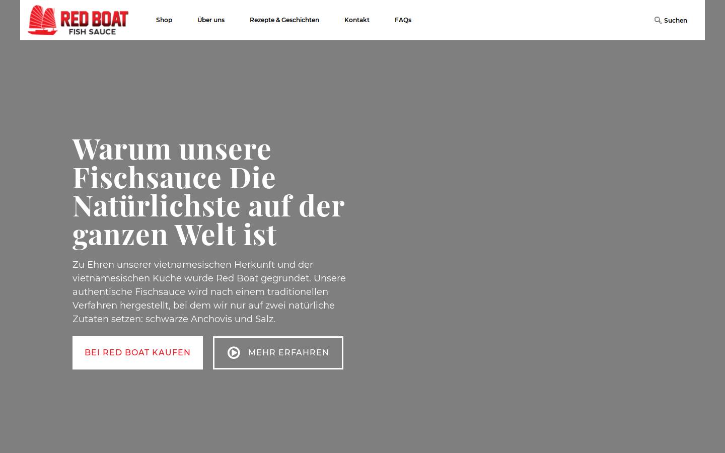 redboatfishsauce.de homepage screenshot