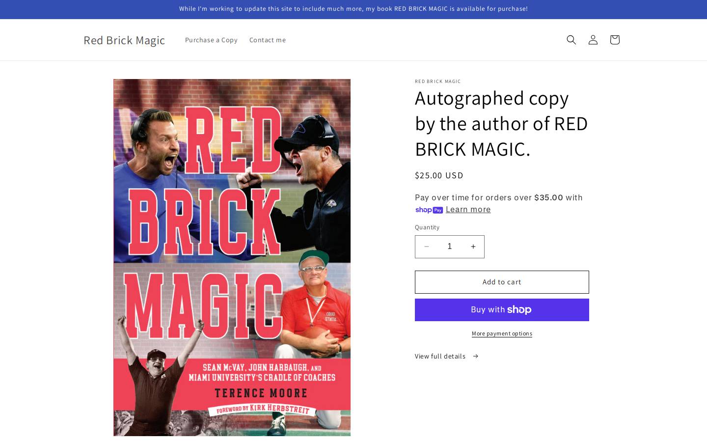 redbrickmagic.com homepage screenshot