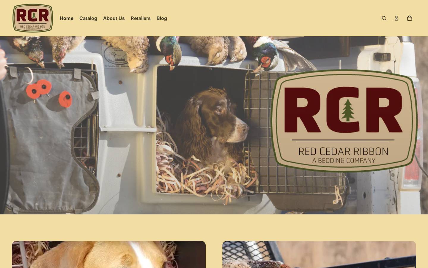 redcedarribbon.com homepage screenshot