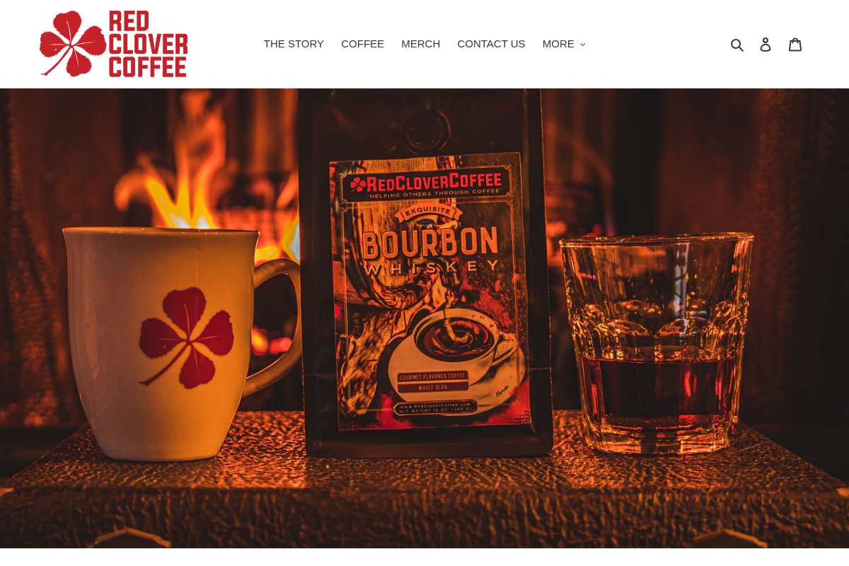 Red Clover Coffee homepage screenshot