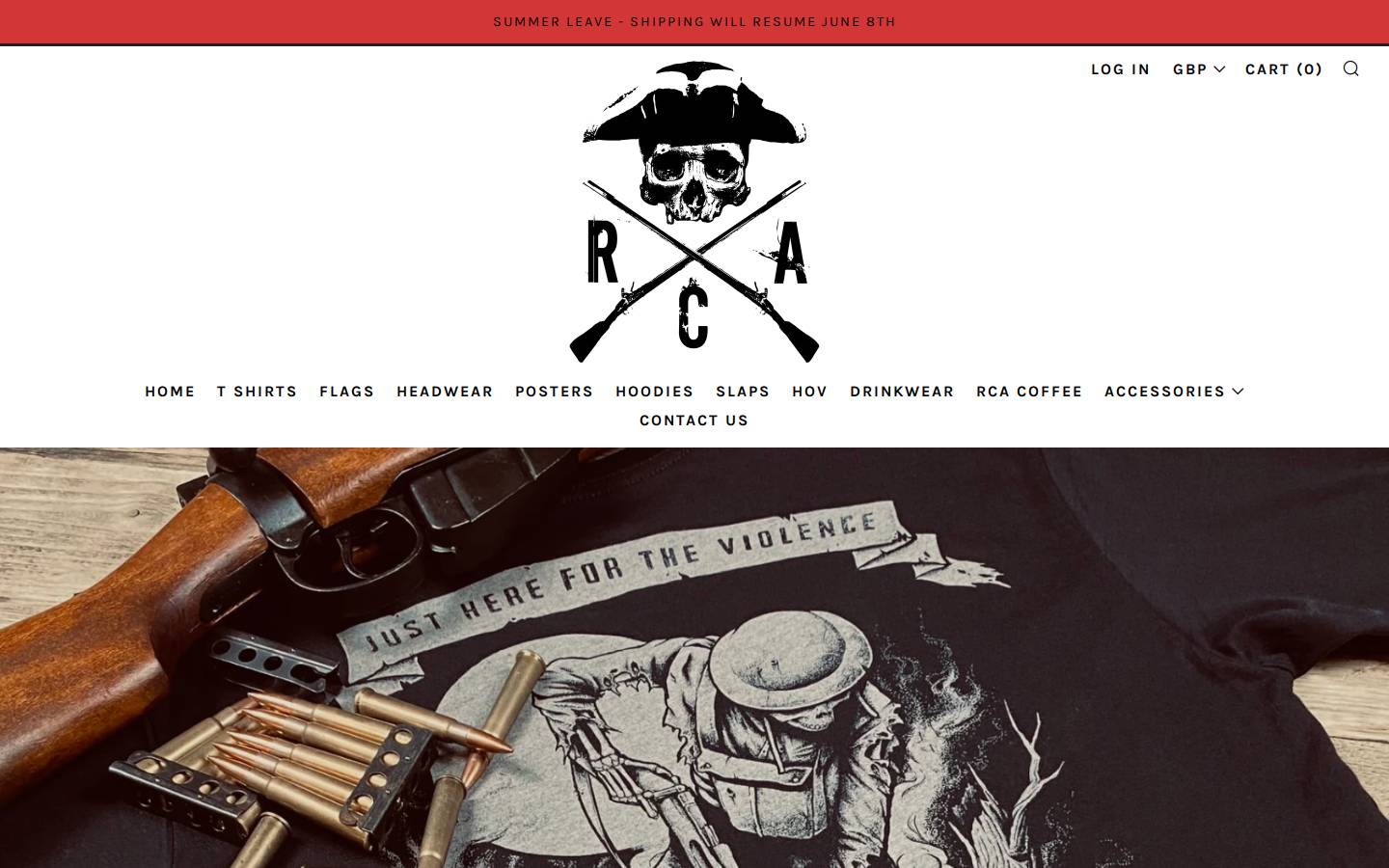 Redcoatapparel homepage screenshot