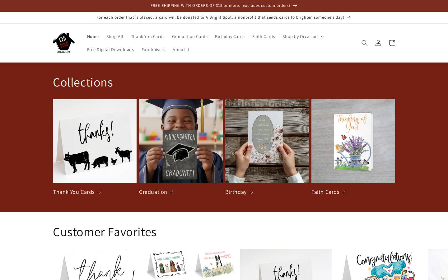 reddoorinspirations.com homepage screenshot