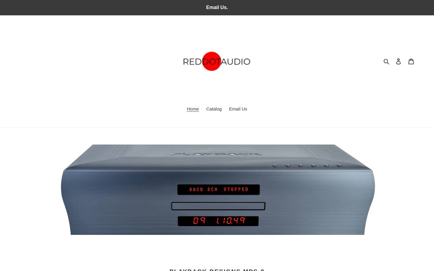 reddotaudio.ca homepage screenshot