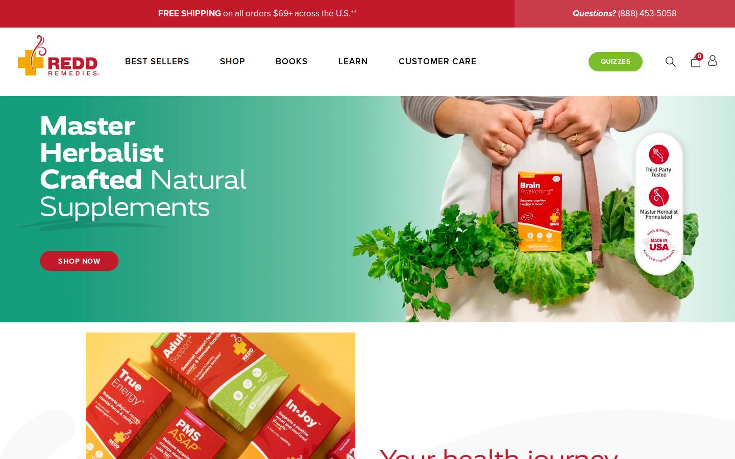 reddremedies.com homepage screenshot