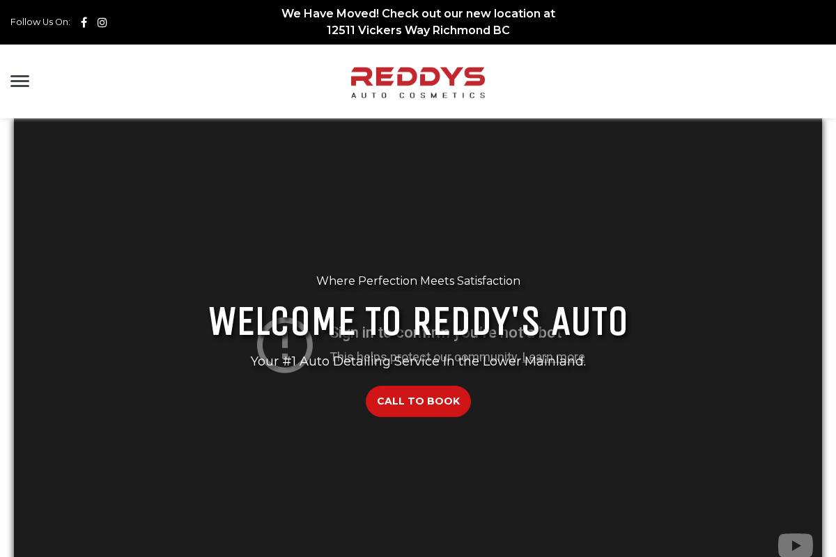 reddysauto.com homepage screenshot