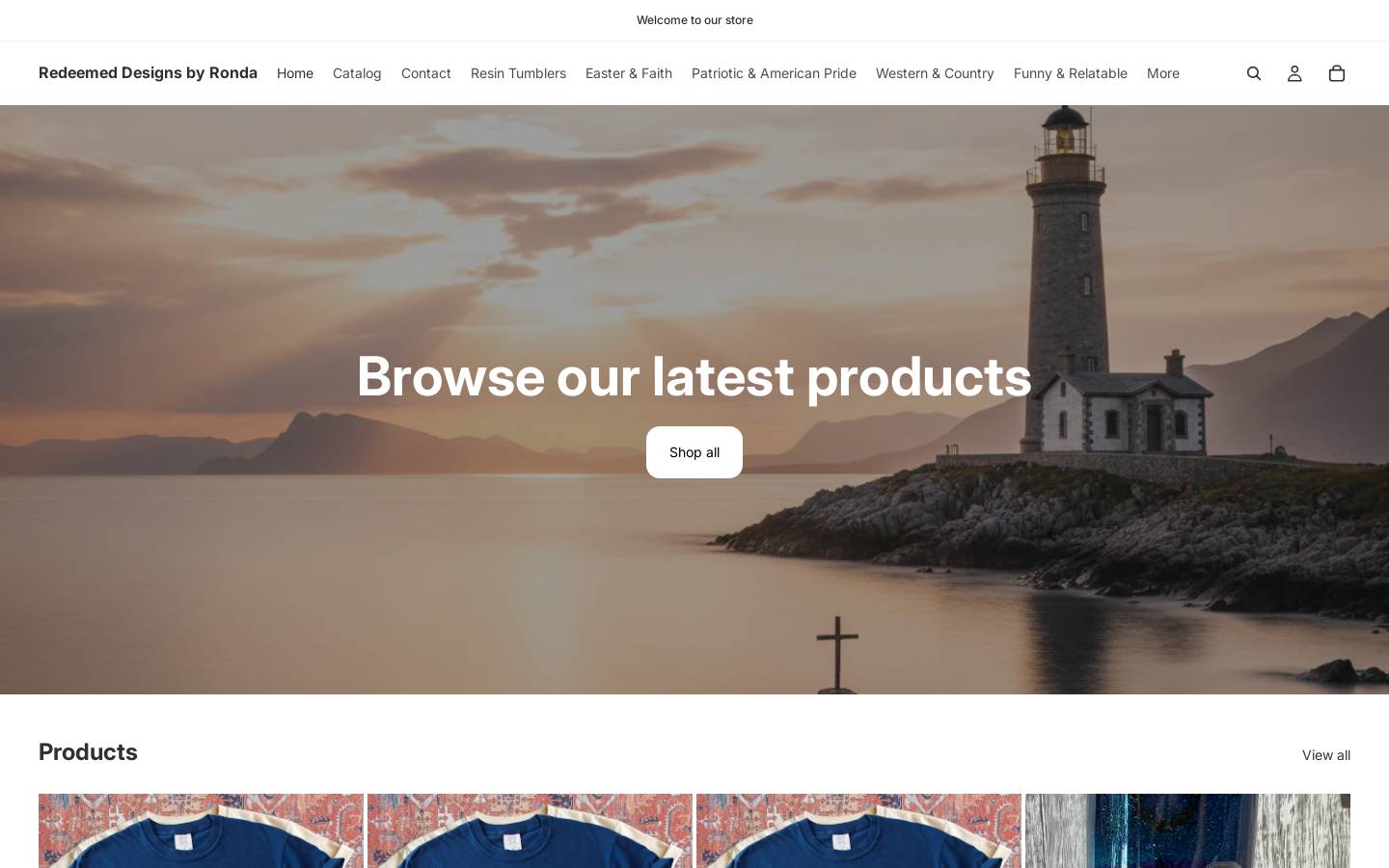redeemeddesignsbyronda.com homepage screenshot