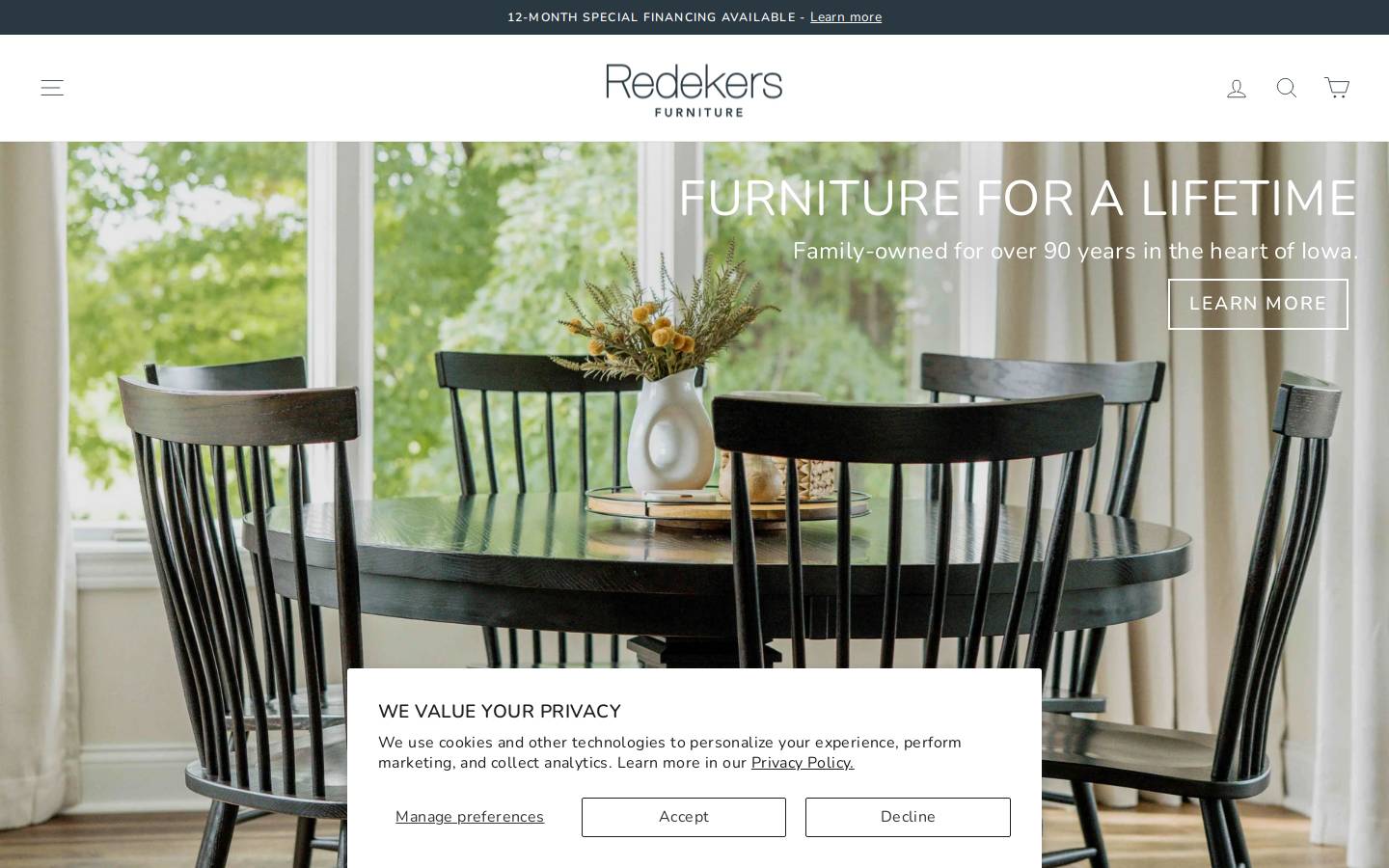 redekers.com homepage screenshot