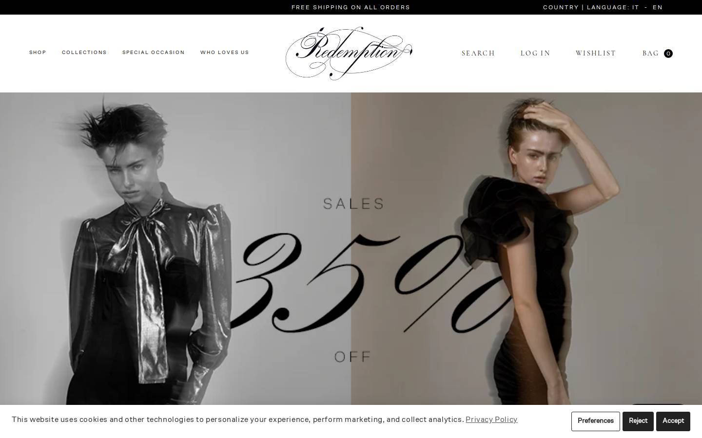 redemption.com homepage screenshot