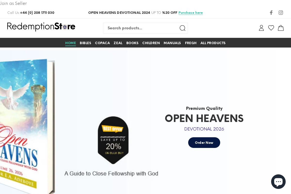 redemptionstore.church homepage screenshot