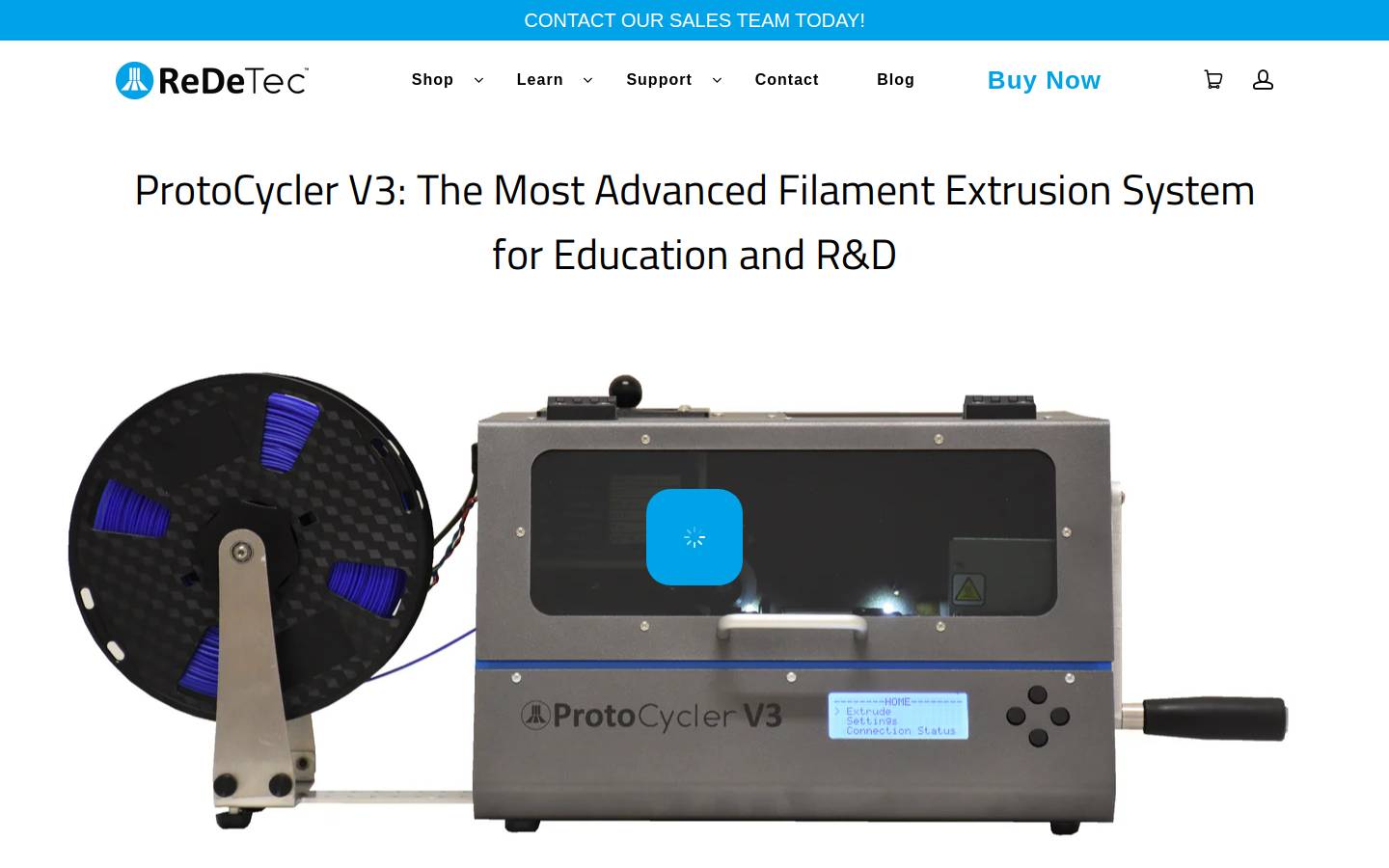 ReDeTec homepage screenshot