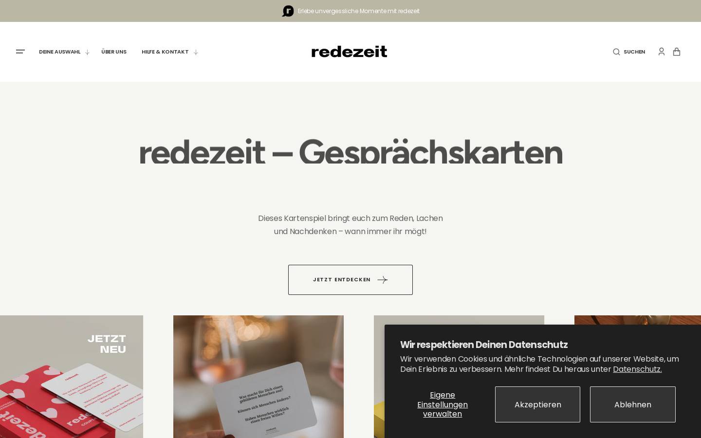 redezeitspiel.de homepage screenshot