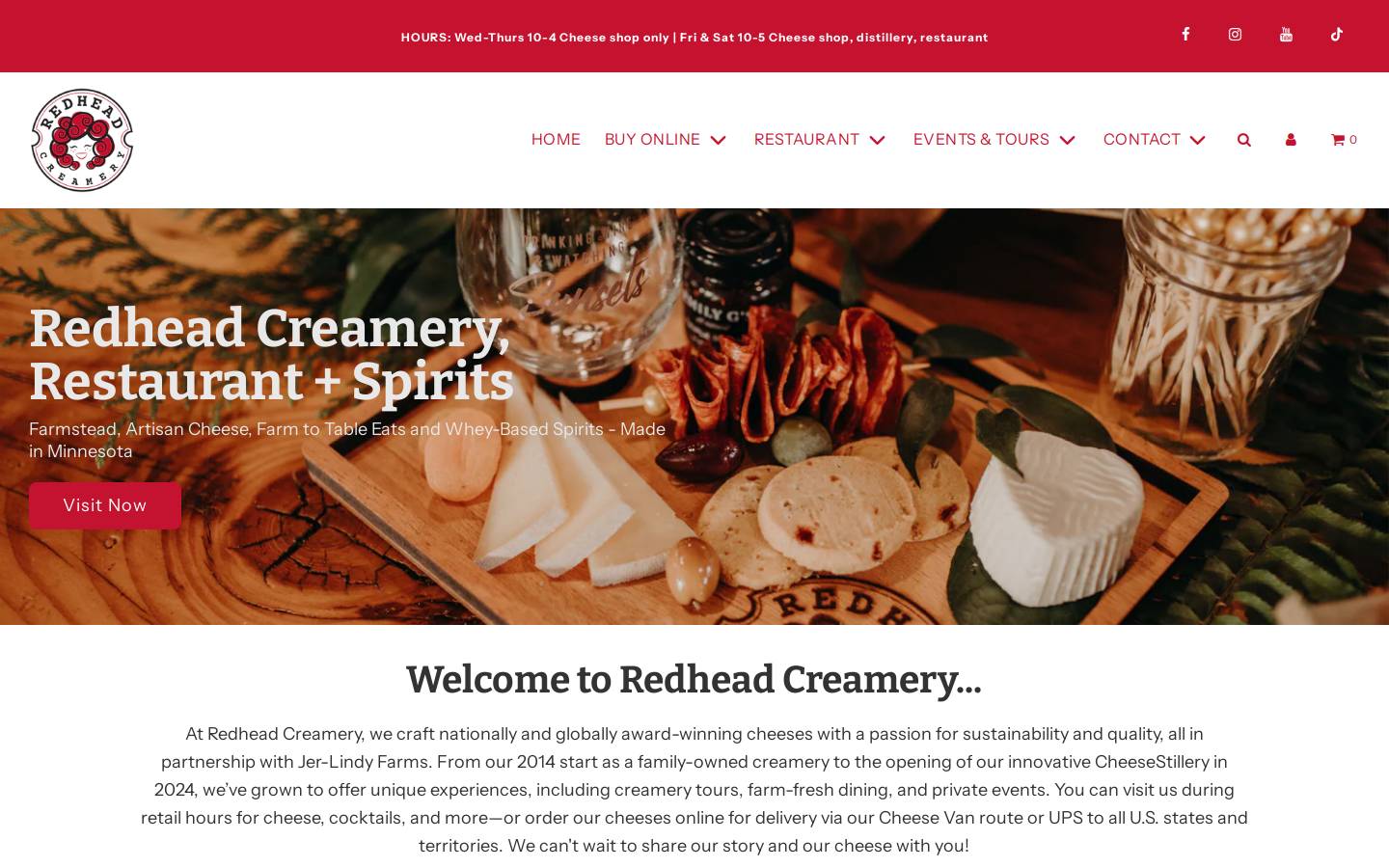 redheadcheese.com homepage screenshot