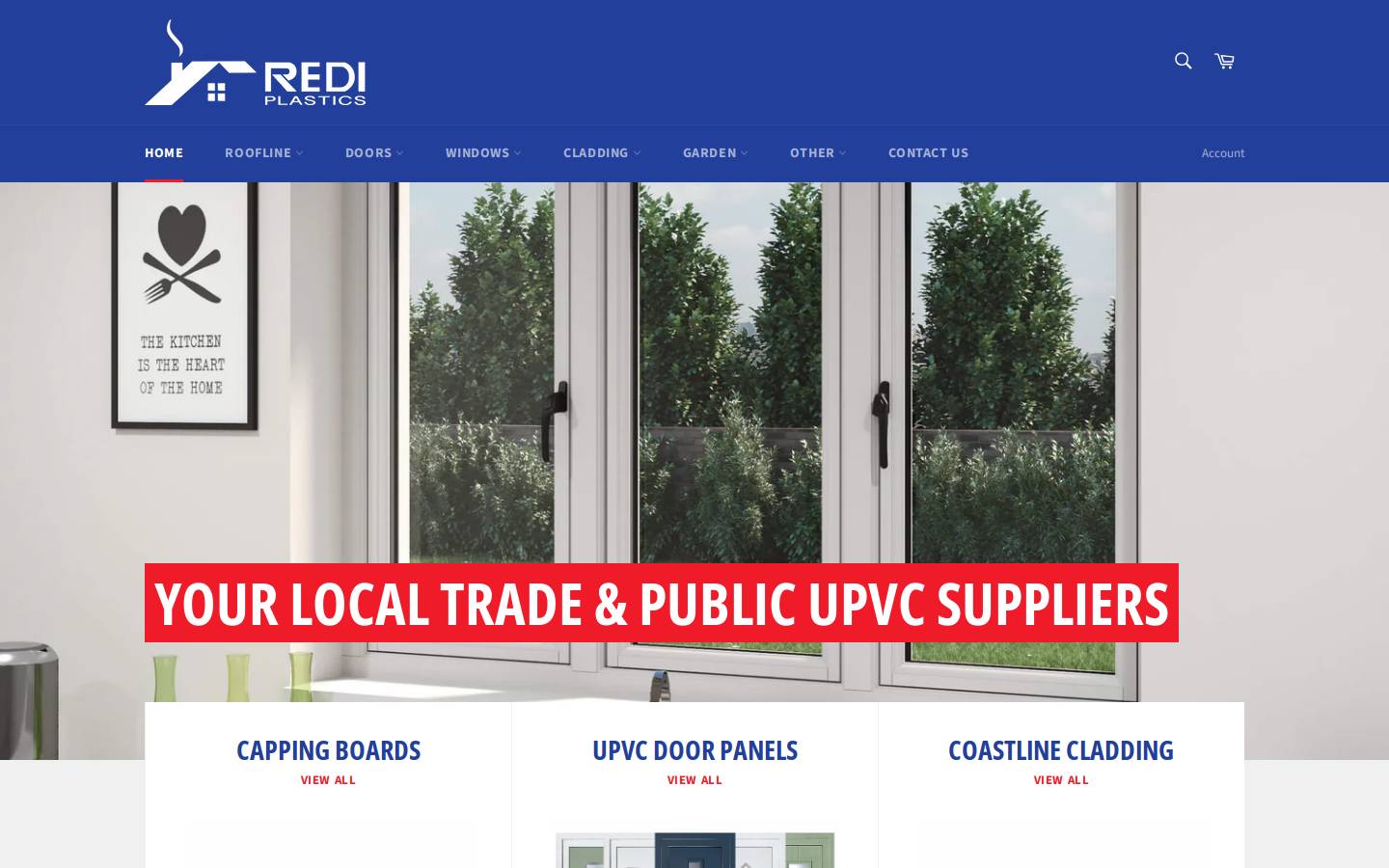 rediplastics.co.uk homepage screenshot
