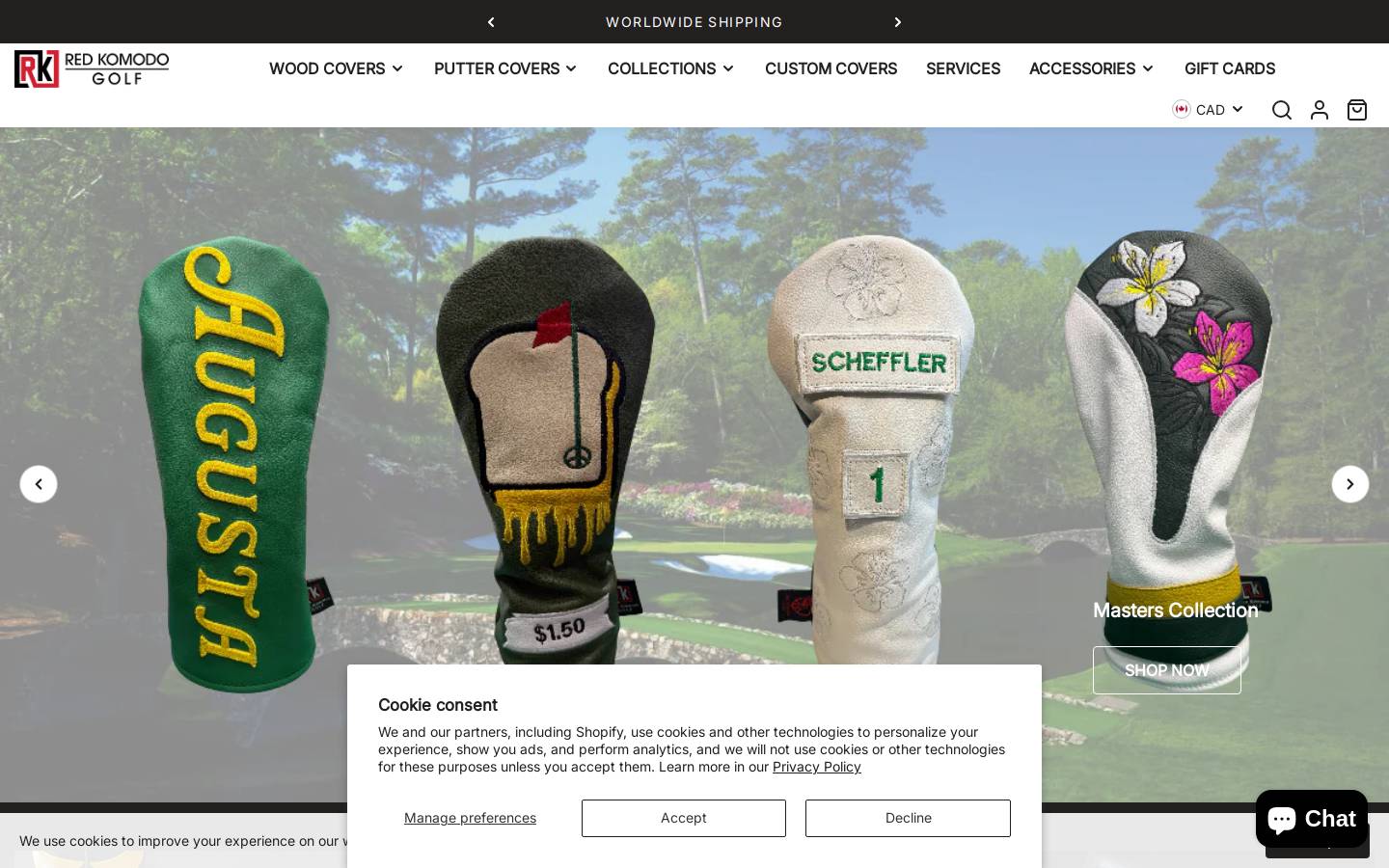 redkomodo.golf homepage screenshot
