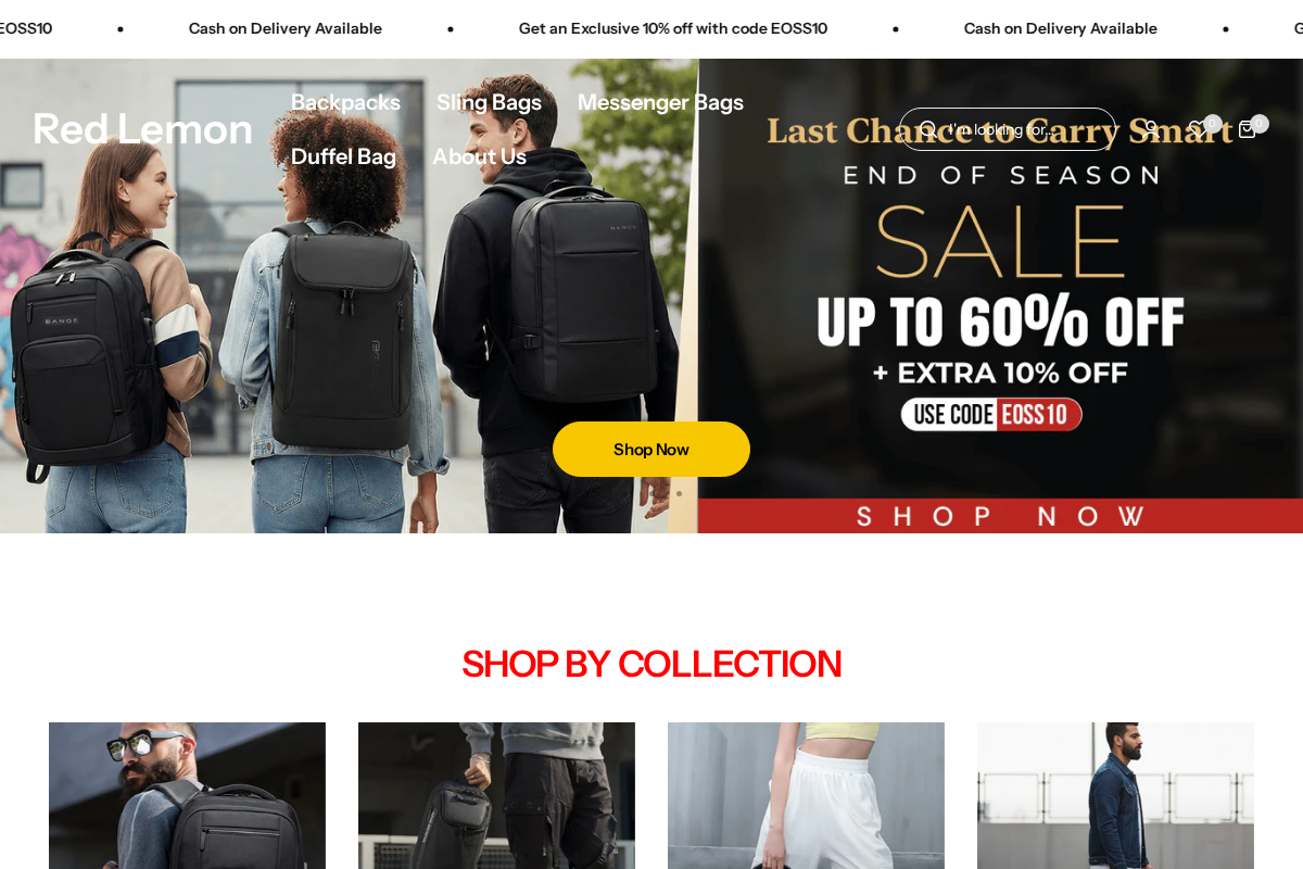 Red Lemon homepage screenshot