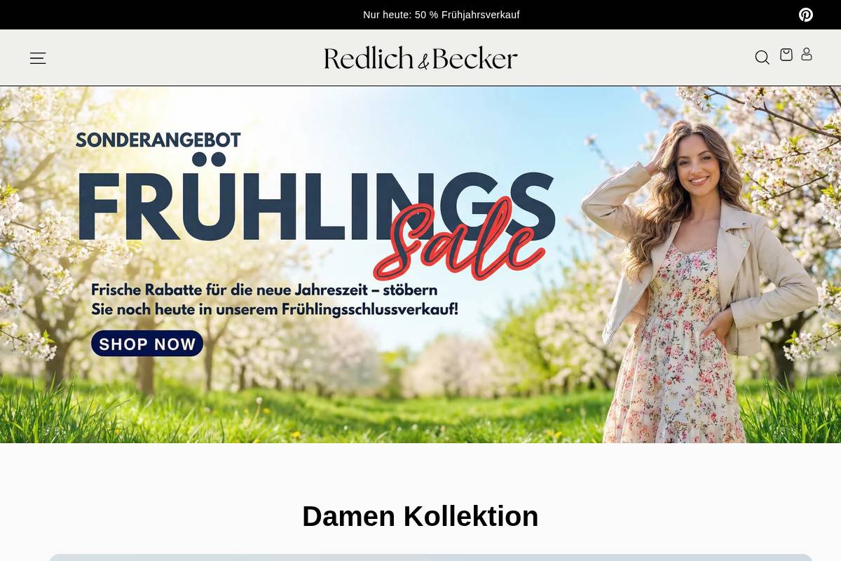 Redlich Becker homepage screenshot
