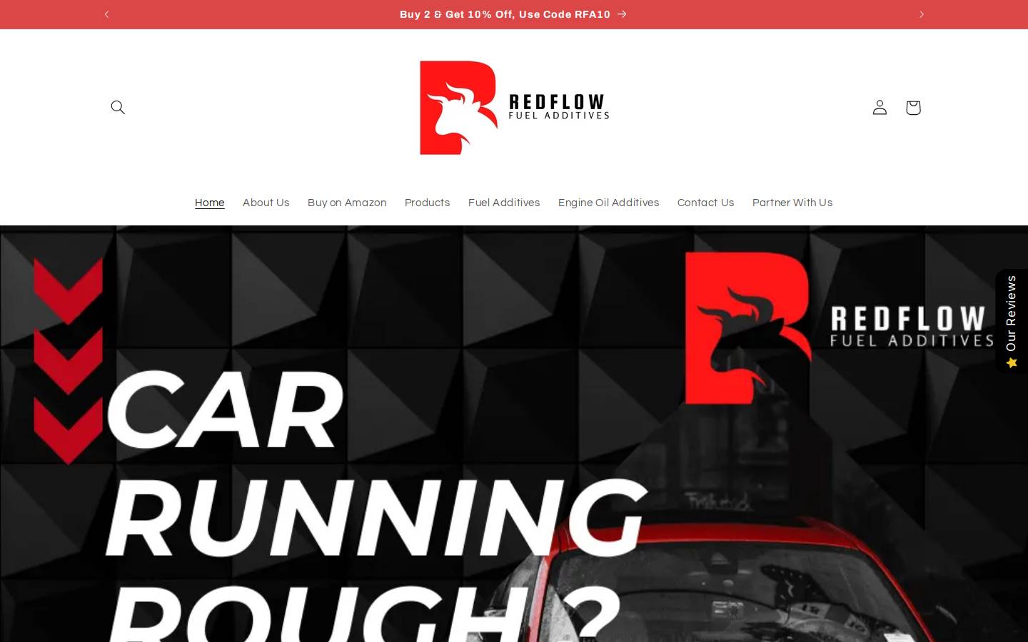 redlineadditives.com homepage screenshot