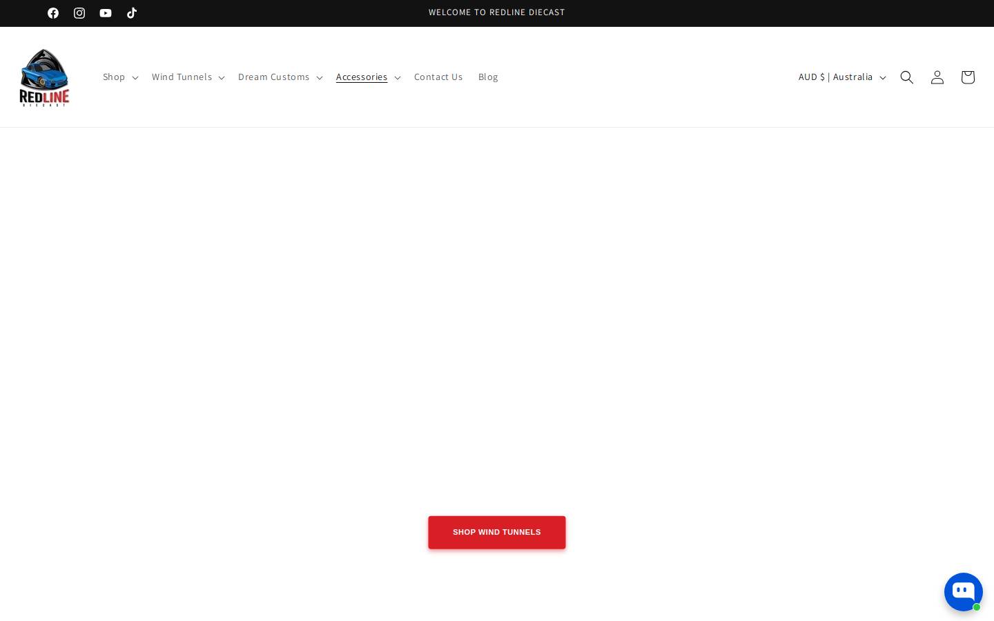redlinediecast.com.au homepage screenshot