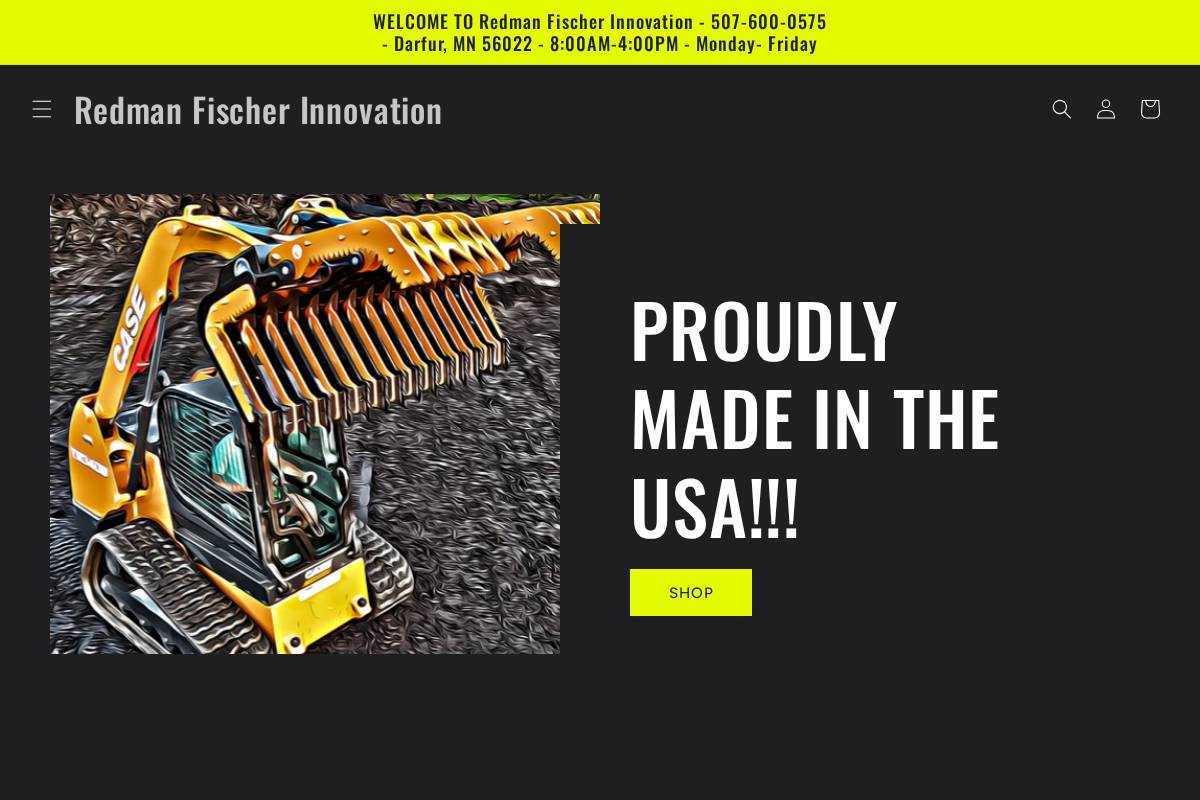 redmanfischerinnovation.com homepage screenshot