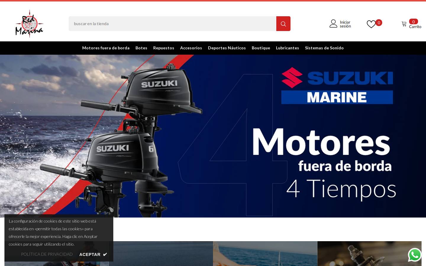redmarinasas.com homepage screenshot