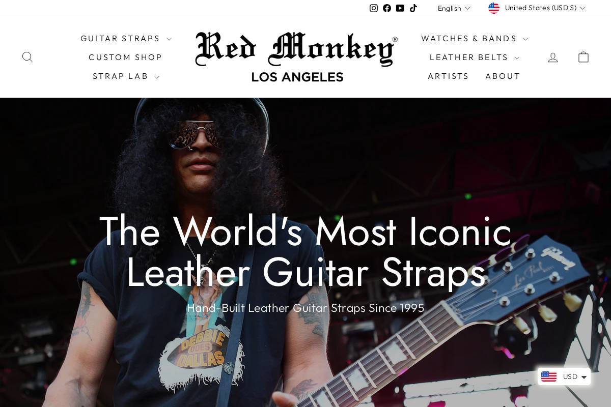 Red Monkey homepage screenshot