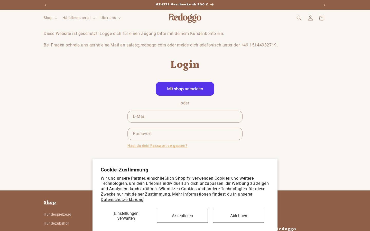 redoggo-b2b.com homepage screenshot
