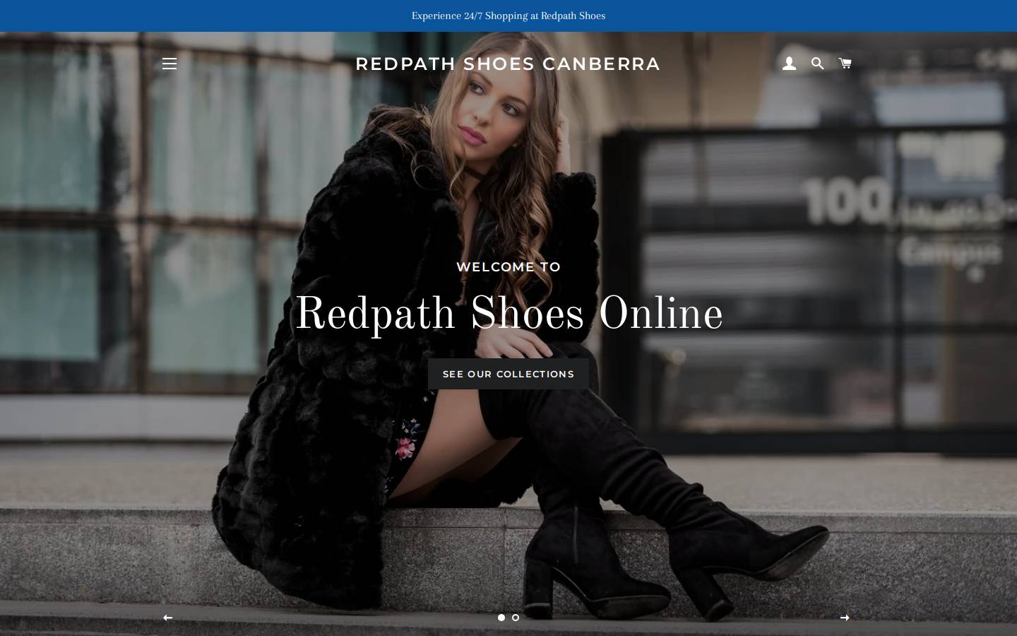 redpathshoes.com.au homepage screenshot