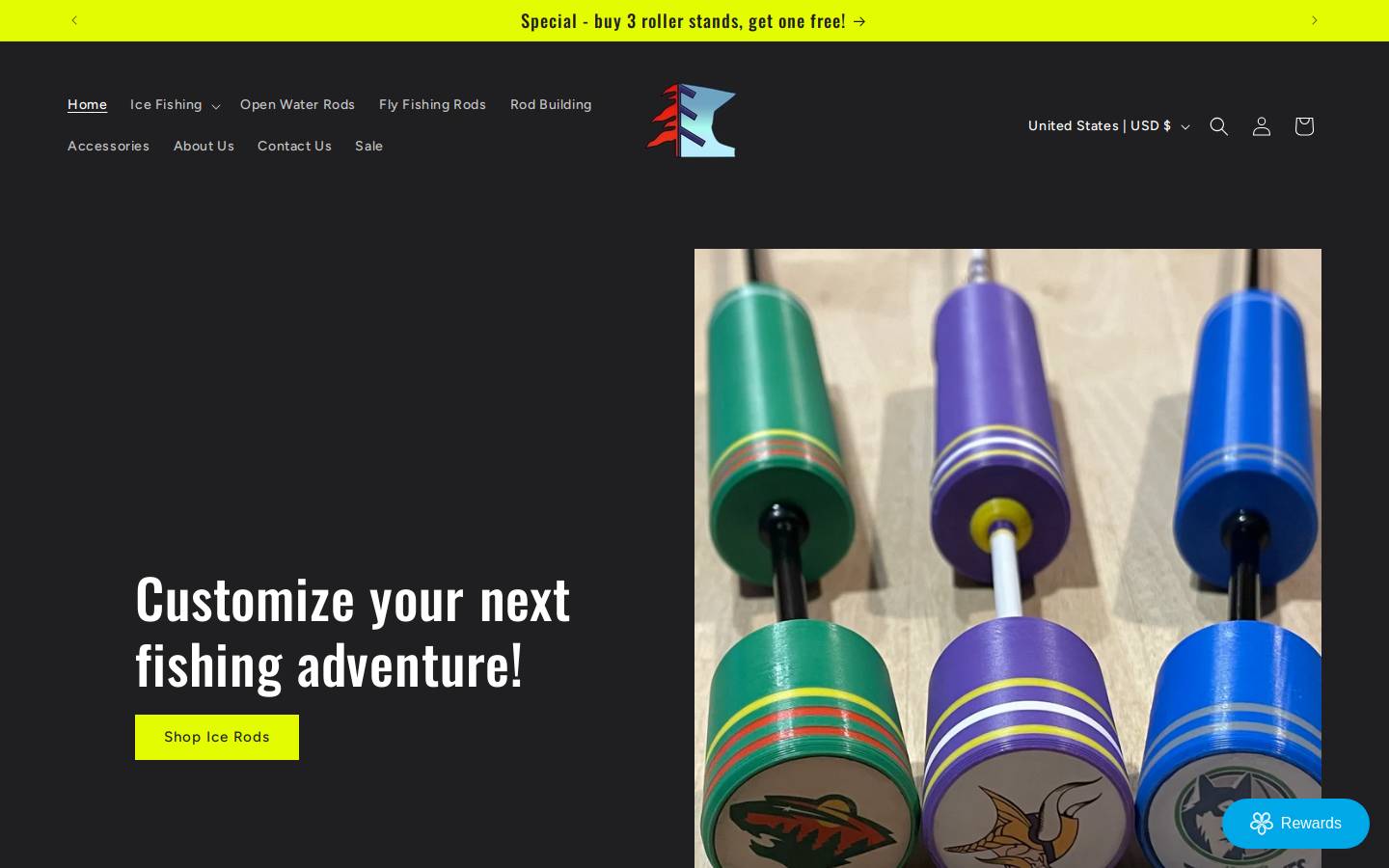 redpinecustomsmn.com homepage screenshot