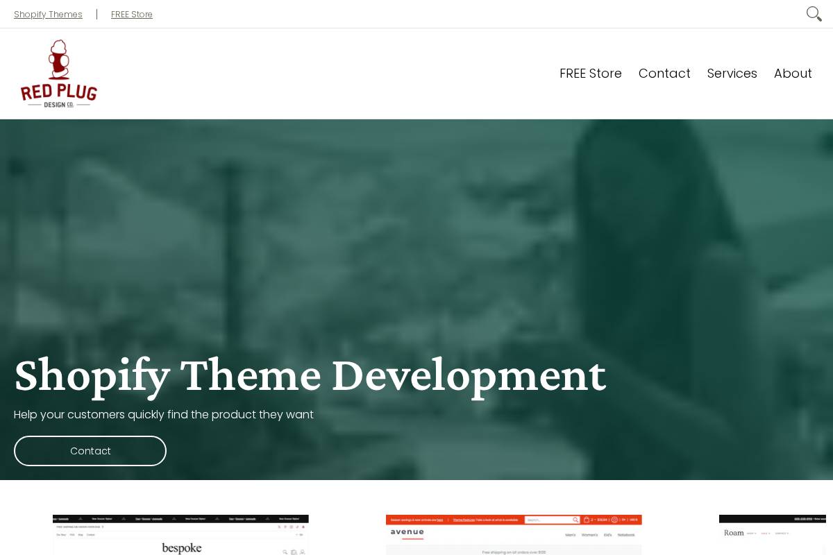 redplugdesign.com homepage screenshot