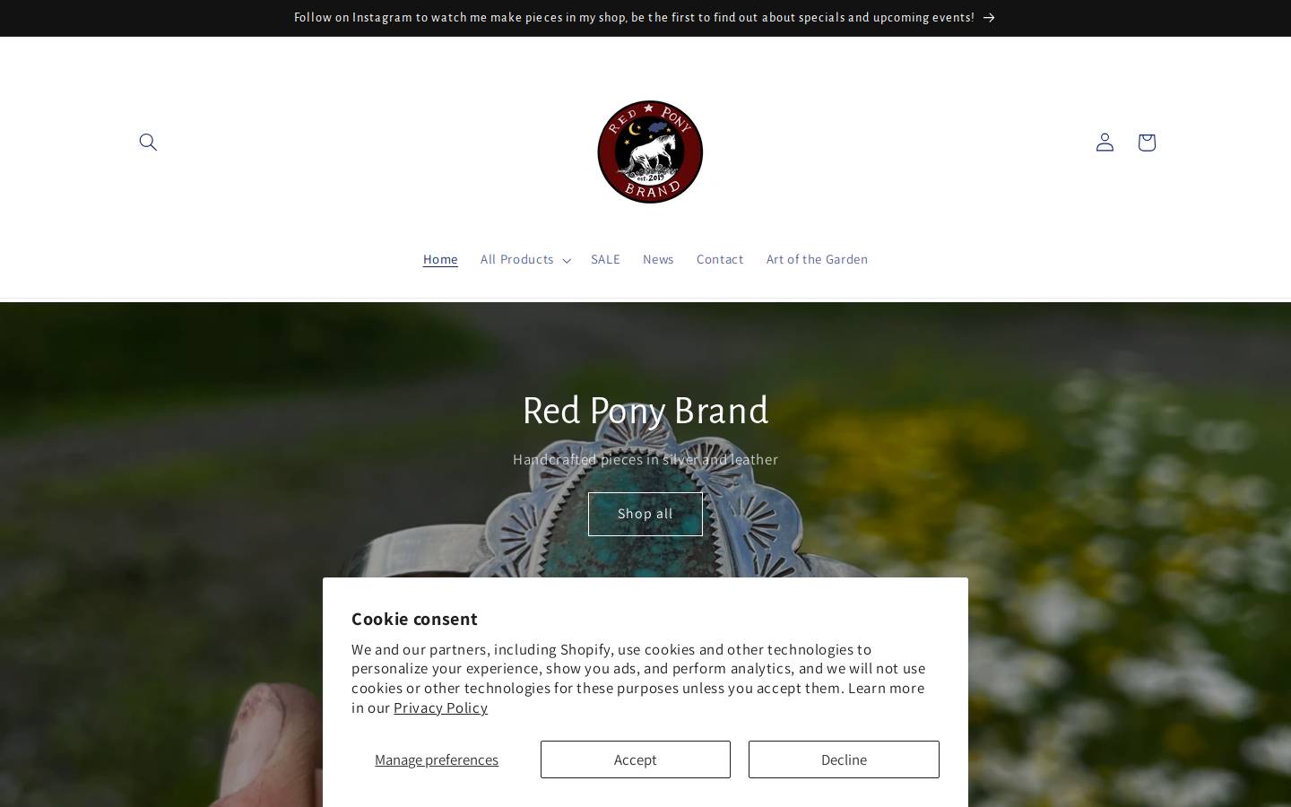 redpony.shop homepage screenshot