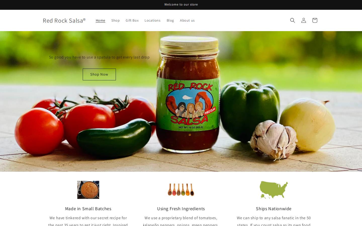 redrocksalsa.com homepage screenshot