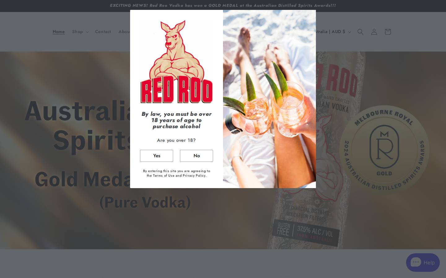 redroovodka.com homepage screenshot