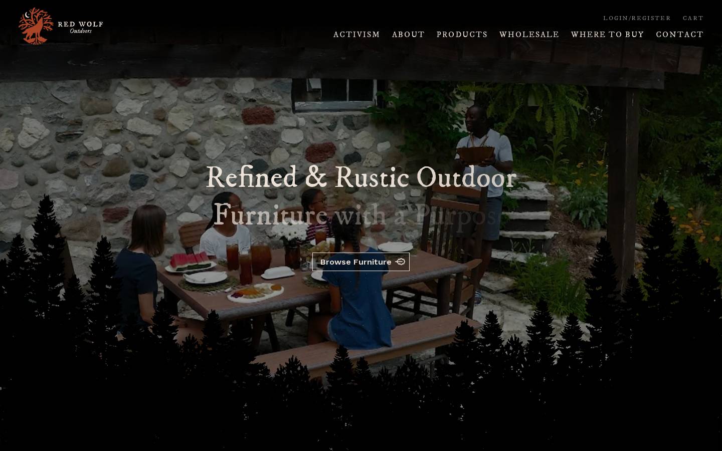 redwolfoutdoors.us homepage screenshot