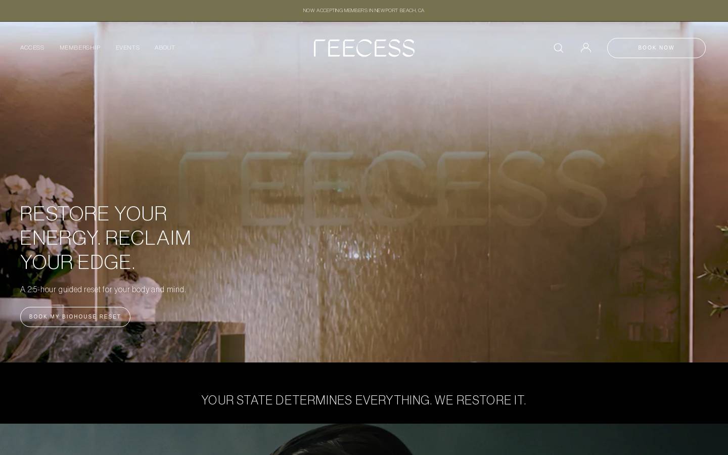 reecess.com homepage screenshot